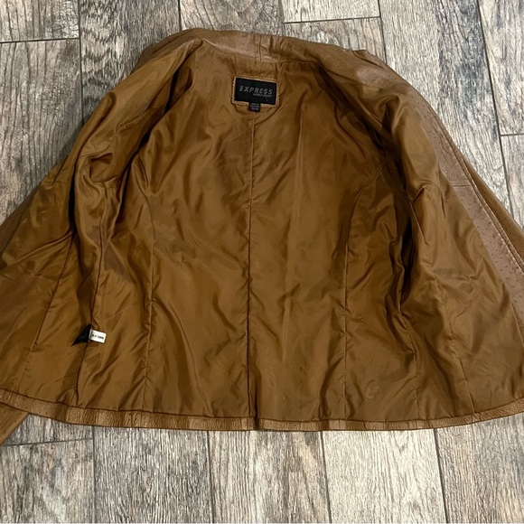 Stunning GENUINE LEATHER (ostrich) EXPRESS SIZE 9/10 VERSATILE JACKET - Picture 12 of 15